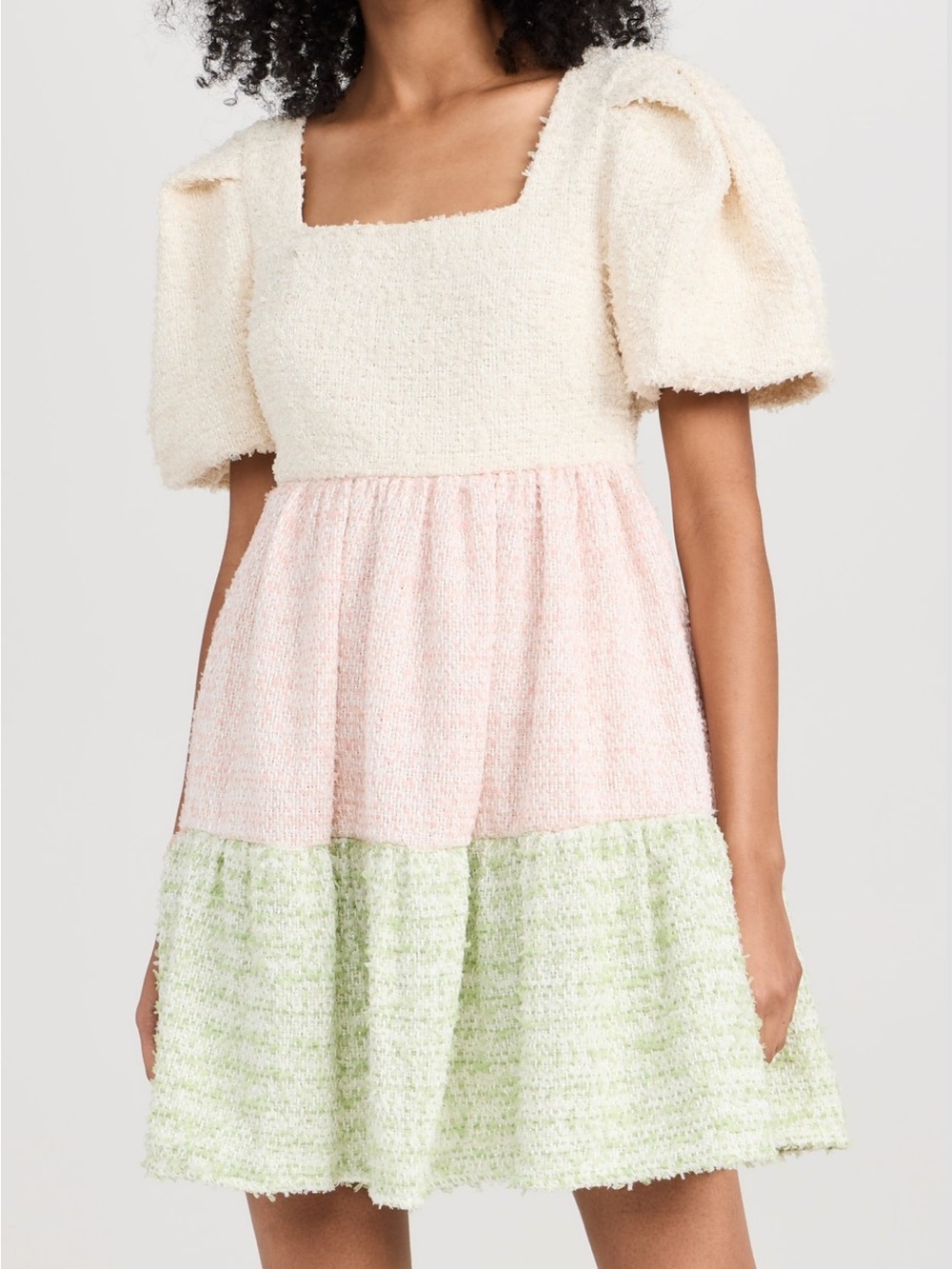 *NWOT* English Factory Colorblock Tweed Mini Dress